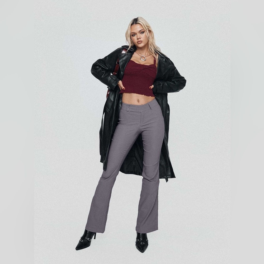 Petite Gray Women's Pants